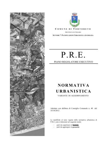 P.R.E. - Comune di Tortoreto