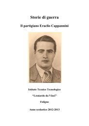 Storie di guerra - Istituto Tecnico Industriale e per Geometri - Foligno