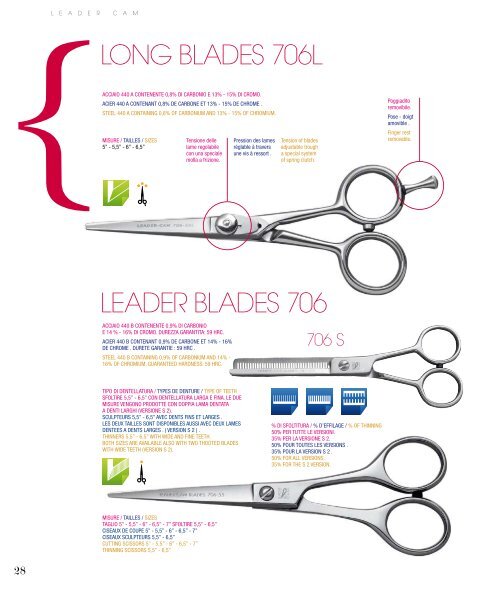 catalogo leader cam catalogue catalogue - Diamond Salon Services