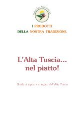 L'Alta Tuscia... nel piatto! - Comunità Montana Alta Tuscia Laziale