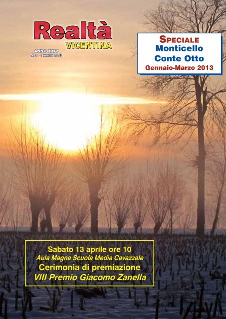 Scarica il numero GENNAIO - MARZO 2013 in formato PDF