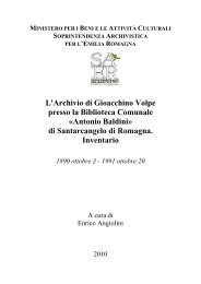 Inventario Fondo Gioacchino Volpe - Biblioteca comunale Antonio ...