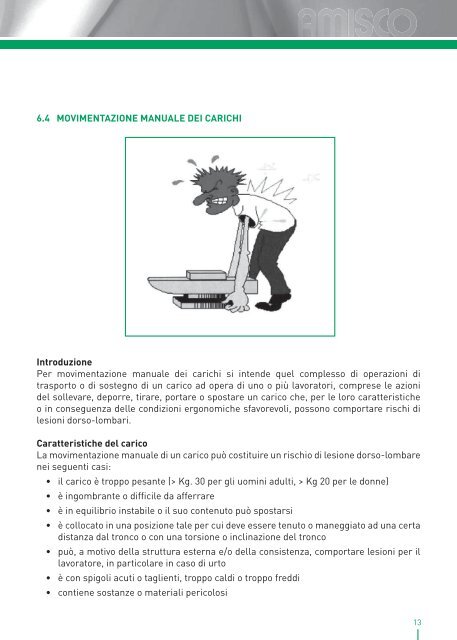 lavorare in amisco: informazioni e norme sulla sicurezza