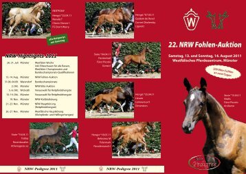 22. NRW Fohlen-Auktion - Westfälisches Pferdestammbuch eV