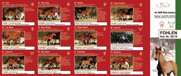 Katalog der Fohlen - Westfälisches Pferdestammbuch eV