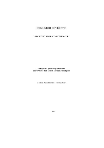Inventario provv. - Biblioteca civica di Rovereto