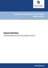 Ambush Marketing - Metatop GmbH