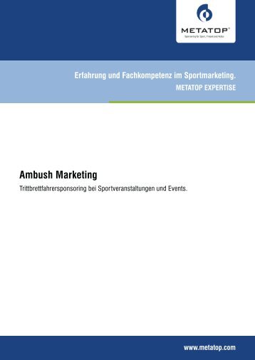 Ambush Marketing - Metatop GmbH