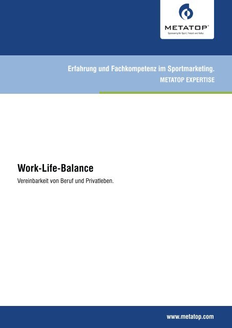 Work-Life-Balance - Metatop GmbH