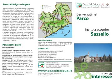 scarica il depliant PDF di Sassello - Parco Naturale Regionale del ...