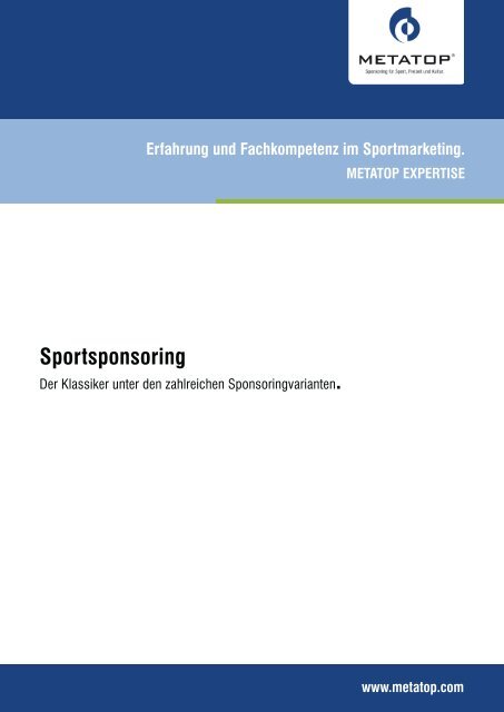 Sportsponsoring - Metatop GmbH