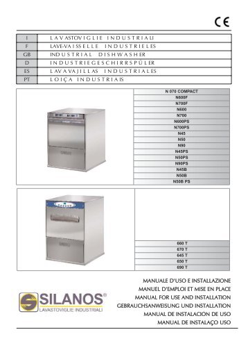 manuale d'uso e installazione manuel d'emploi et ... - Gastroversum