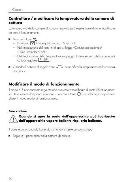 SPC 6395/1, SPC 5360/1 SPC 8360 in con GourmetVapore