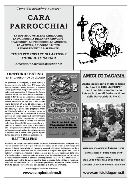 don Paolo Tammi - Parrocchia S. Pio X