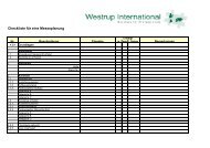 Checkliste für eine Messeteilnahme - Westrup International