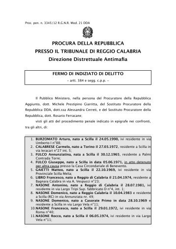 l'ordinanza è qui in pdf - Giulio Cavalli