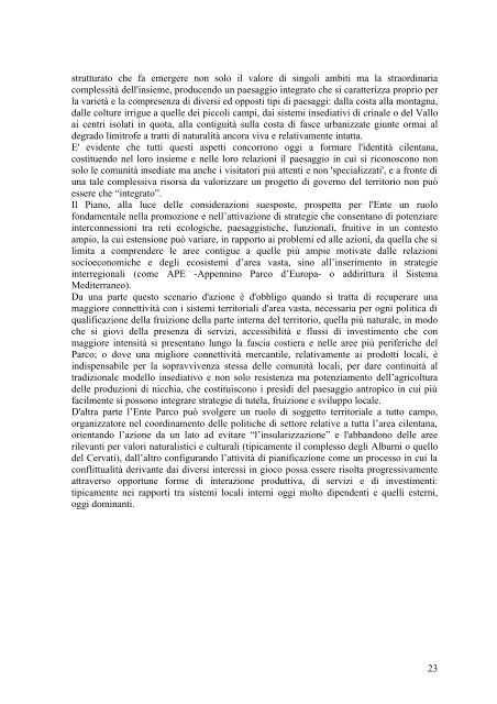 Relazione illustrativa - Programmazione Unitaria Regione Campania