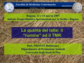 MICROFLORA RUMINALE - Università degli Studi di Pisa