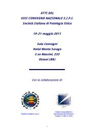 ATTI DEL XVII CONVEGNO NAZIONALE S.I.P.I. Società Italiana di ...