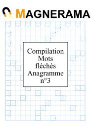 Compilation Mots fléchés Anagramme n°3 - Bienvenue sur le site ...