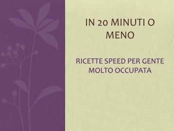 Dolci in venti minuti - Mamma Papera