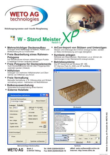 W - Stand Meister - Weto AG