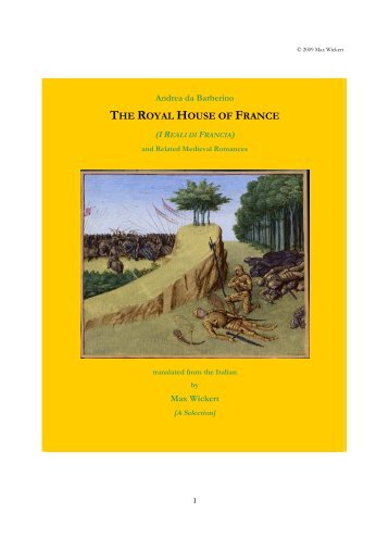 THE ROYAL HOUSE OF FRANCE - outriders poetry project