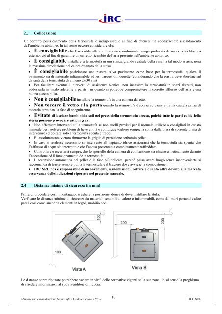 MANUALE TREVI REV NOVEMBRE 2011 - Irc