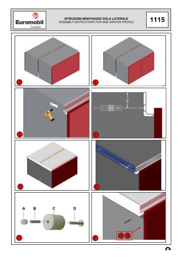 istruzioni montaggio gola laterale - Gruppo Euromobil
