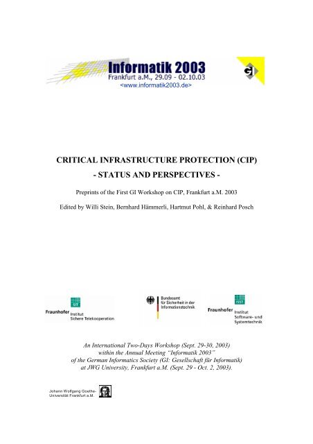 Critical Infrastructure Protection Cip Status And Citeseerx