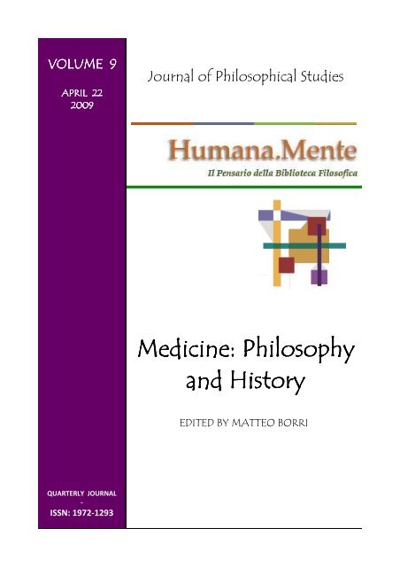 Medicine: Philosophy and History - Humana.Mente