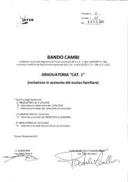 Graduatoria categoria 1 - Ater Trieste
