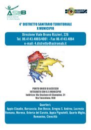 Direzione Viale Bruno Rizzieri, 226 Tel. 06.4143 ... - ASL Roma B