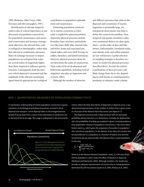 Population Connectivity in Marine Systems