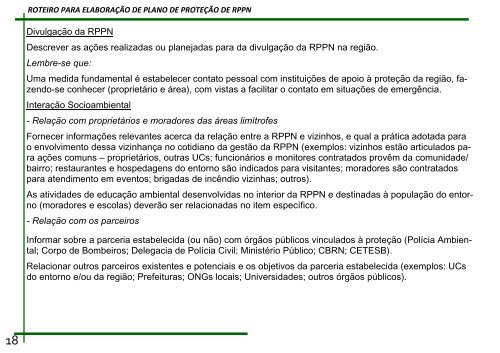 PLANO DE PROTEÇÃO DE RPPN - IDEAS - Para um MUNDO novo!