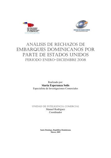 Análisis detenciones Embarques Dominicanos en los Estados ...