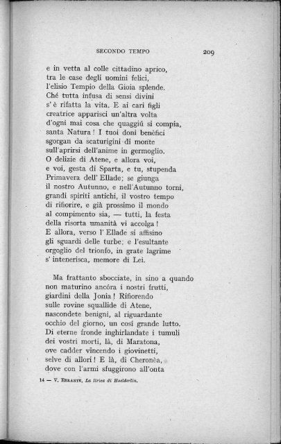 La lirica di Hoelderlin. Riduzioni in versi italiani. Saggio biografico e ...