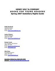 Holt Books for Young Readers - Macmillan