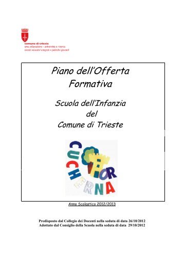 piano offerta formativa - Comune di Trieste