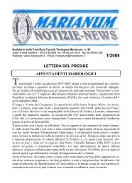 n. 30: 1/2008 - Pontificia Facoltà Teologica Marianum