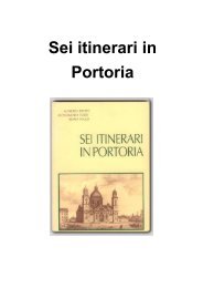 Sei itinerari in Portoria - Orti di Carignano