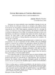 ENTRE REFORMA E CONTRA-REFORMA - Centro de Filosofia da ...