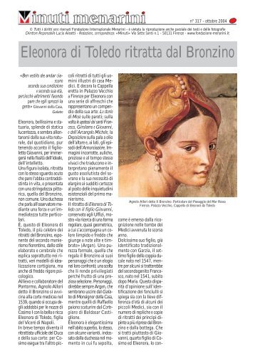 Eleonora di Toledo ritratta dal Bronzino - Fondazione Internazionale ...