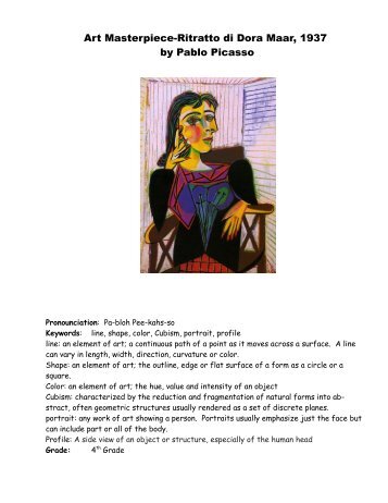 Art Masterpiece-Ritratto di Dora Maar, 1937 by Pablo Picasso