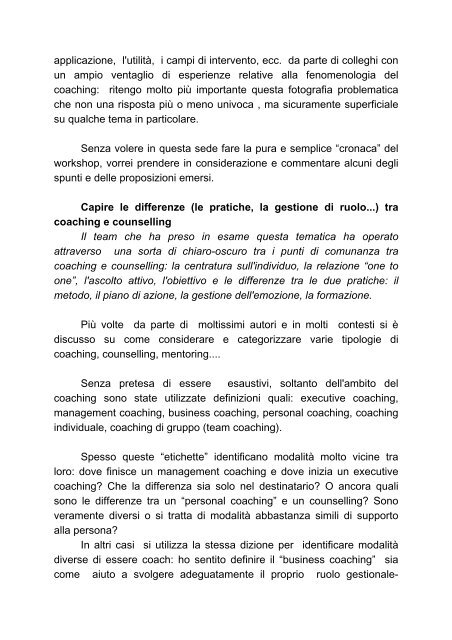 Renato Bisceglie Coaching: necessità o moda? - Aif