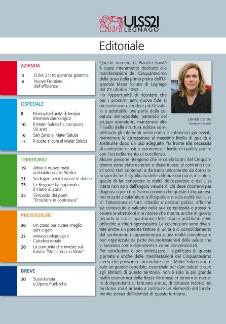 Pianeta Sanità n° 3/2012 - Azienda ULSS 21