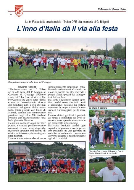 GIORNALE n. 16 (mag-ago 2011) - gussago calcio