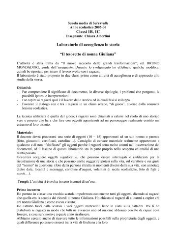 Il tesoretto di nonna Giuliana - Portale per l'educazione