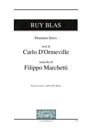 Ruy Blas - Libretti d'opera italiani