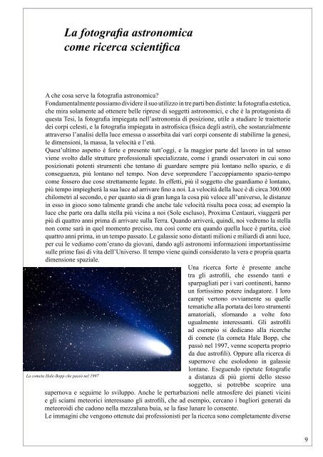 Tipi di fotografie astronomiche - Andrea Pagnoni
